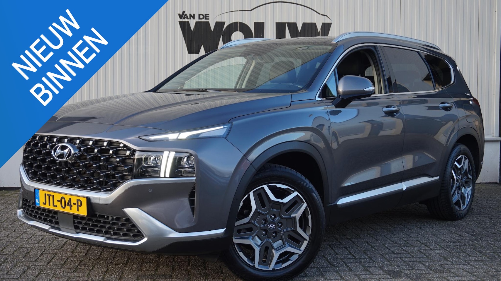 Hyundai Santa Fe - 1.6 T-GDI PHEV Premium Sky 7p. Automaat Panoramadak | Elektrische Achterklep - AutoWereld.nl