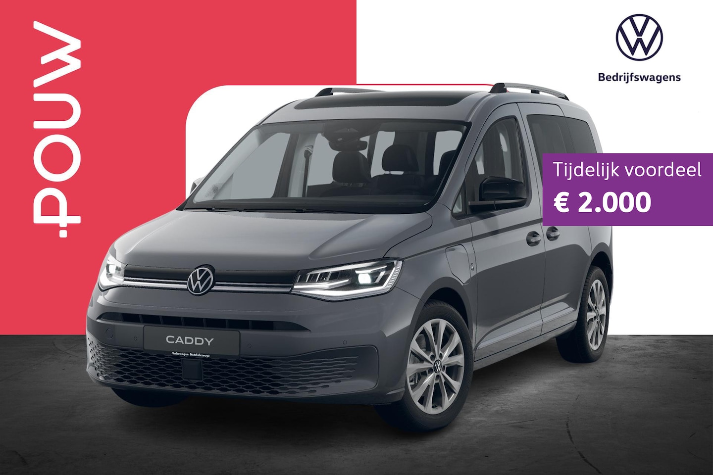 Volkswagen Caddy - Kombi 1.5 TSI Hybride 150pk Style | Winter Pakket | 17" Velgen - AutoWereld.nl