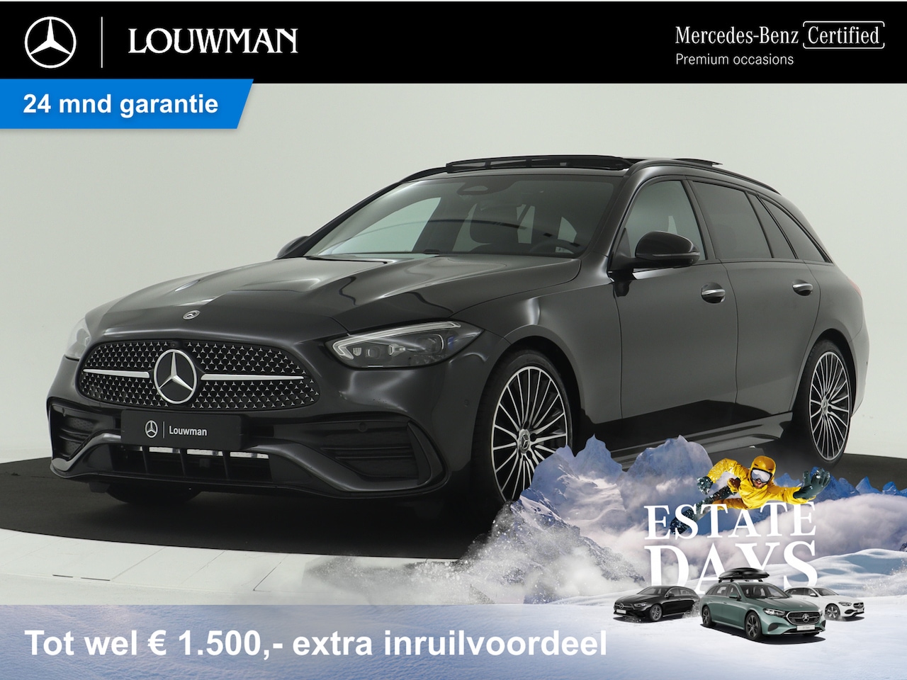 Mercedes-Benz C-klasse Estate - 180 LIMITED AMG Line Plus | Nightpakket | Trekhaak | EASY PACK achterklep | KEYLESS GO-com - AutoWereld.nl