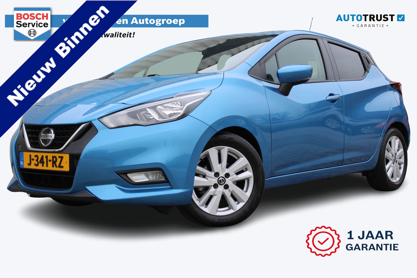 Nissan Micra - 1.0 IG-T N-Connecta | Incl. 12 maanden garantie | Cruise control | Stoelverwarming | Apple - AutoWereld.nl