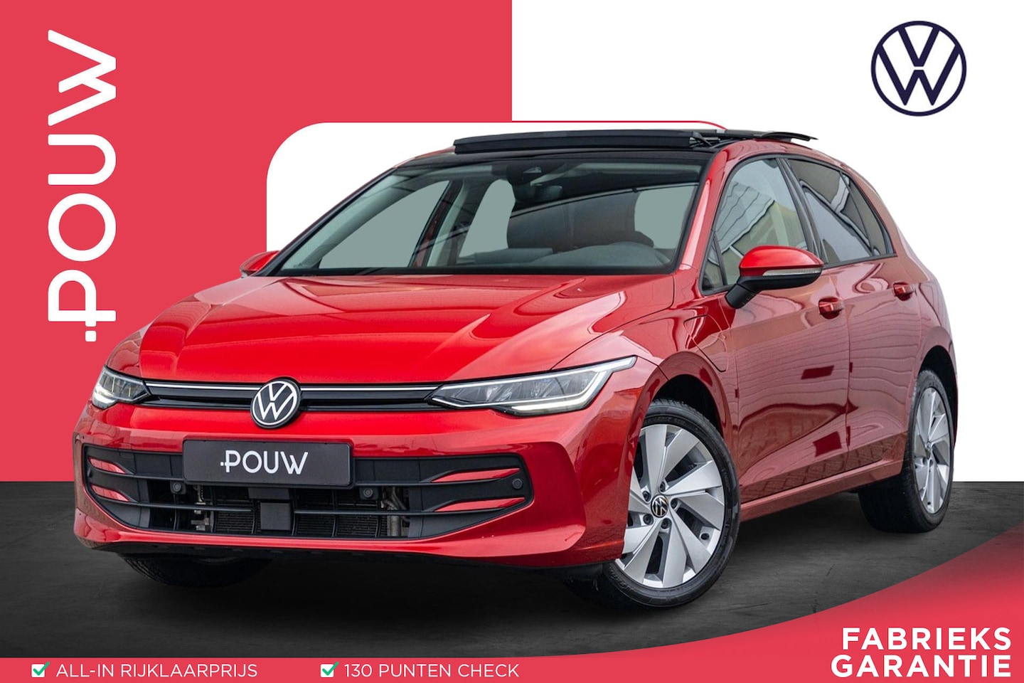 Volkswagen Golf - 1.5 eHybrid 204pk Life Edition | SoH 100% | Panoramadak | Stoelverwarming | Achteruitrijca - AutoWereld.nl