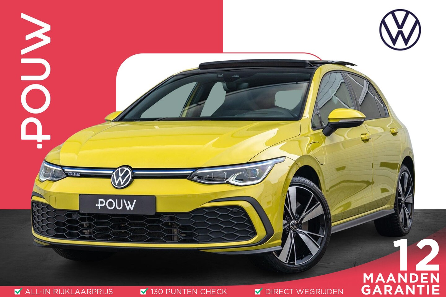 Volkswagen Golf - GTE 1.4 eHybrid 245pk | SoH 91% | Panoramadak | Trekhaak | Achteruitrijcamera | Stoelverwa - AutoWereld.nl