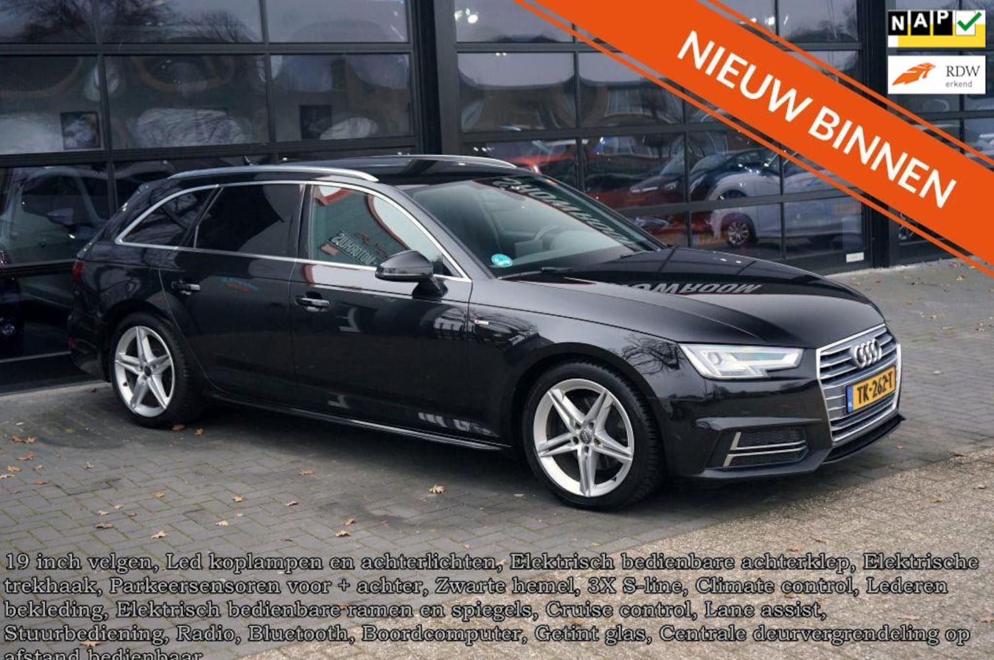 Audi A4 Avant - 1.4 TFSI Sport 3X S line, Leder, Led, Clima, CC, Navi, Trekhaak - AutoWereld.nl