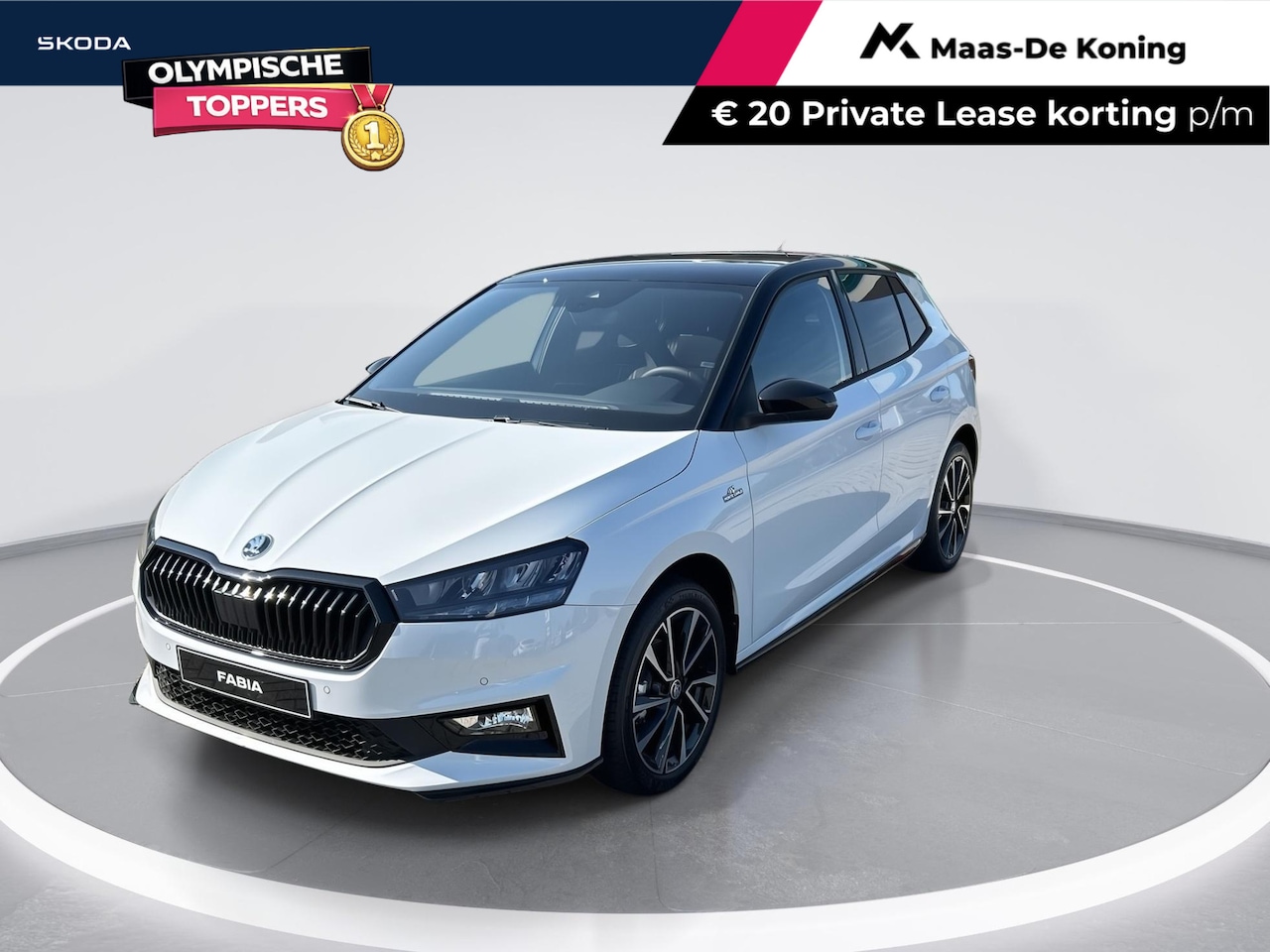 Skoda Fabia - Monte Carlo 1.0 TSI 70 kW / 95 PK Hatchback 5 vers | 17'' Lichtmetalen Velgen | Verwarmbar - AutoWereld.nl