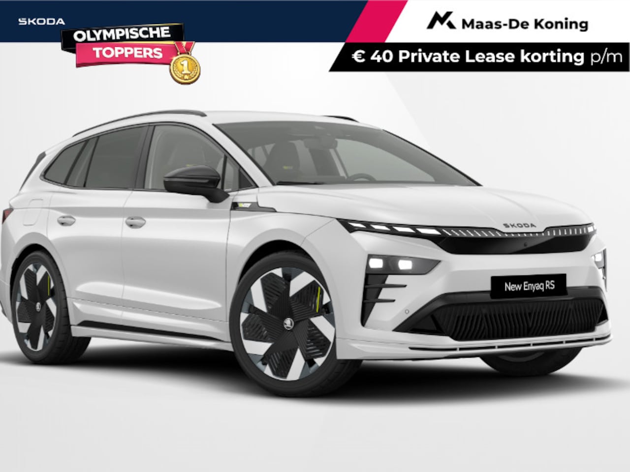 Skoda Enyaq iV - RS Elektromotor 250 kW / 340 PK SUV Interieur 'RS Suite zwart' | 21" Vision velgen | Panor - AutoWereld.nl