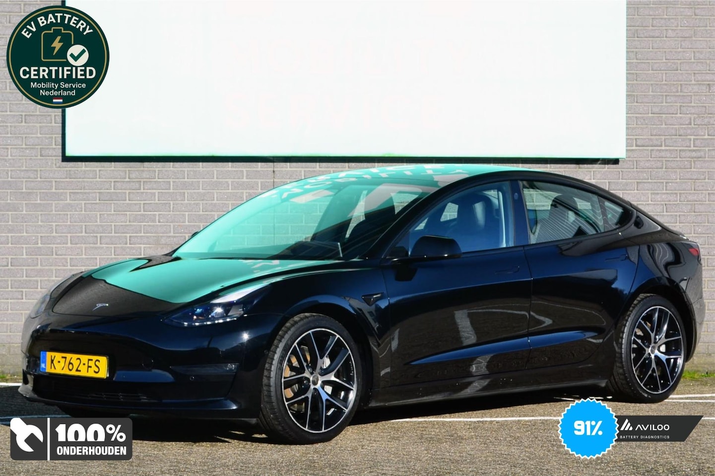 Tesla Model 3 - Long Range RWD Long Range AWD 75 kWh SOH91% Facelift Pano LED Clima - AutoWereld.nl