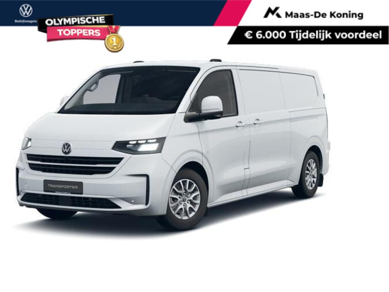 Volkswagen e-Transporter - Bedrijfswagens Bestelwagen Style 70kWh 218pk L2 733412 - AutoWereld.nl