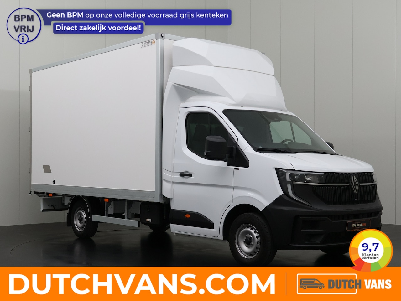 Renault Master - 170PK Bakwagen | 2,35 Hoog | Airco | Multimedia | Camera | 3-Zits - AutoWereld.nl
