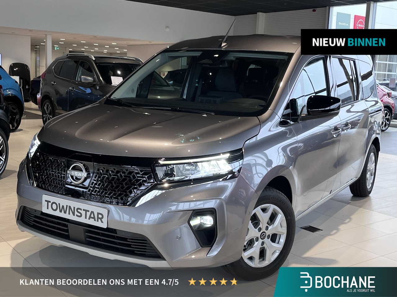 Nissan Townstar Evalia - N-Connecta L2 45 kWh 7 Persoons - 1500 kilo trekgewicht - AutoWereld.nl