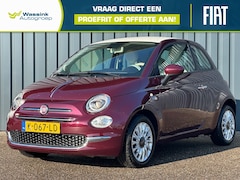 Fiat 500 - 1.0 70pk Hybrid Lounge I Wit Dak I Parkeersensoren I Navigatie I Cruise Control I
