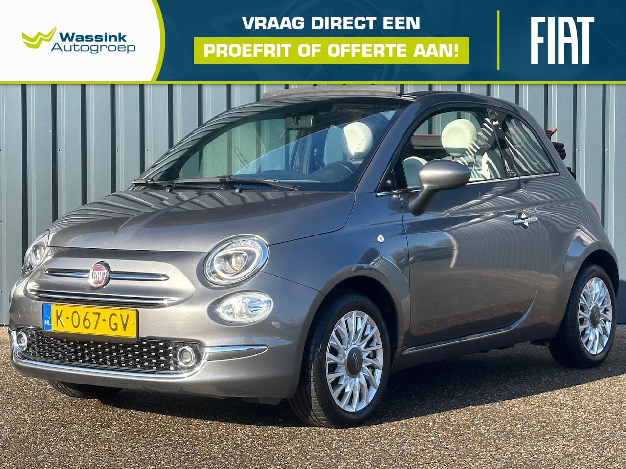 Fiat 500 C - 1.0 70pk Hybrid Star I Cabrio I Cruise Control I Carplay I Parkeersensoren I Airco - AutoWereld.nl