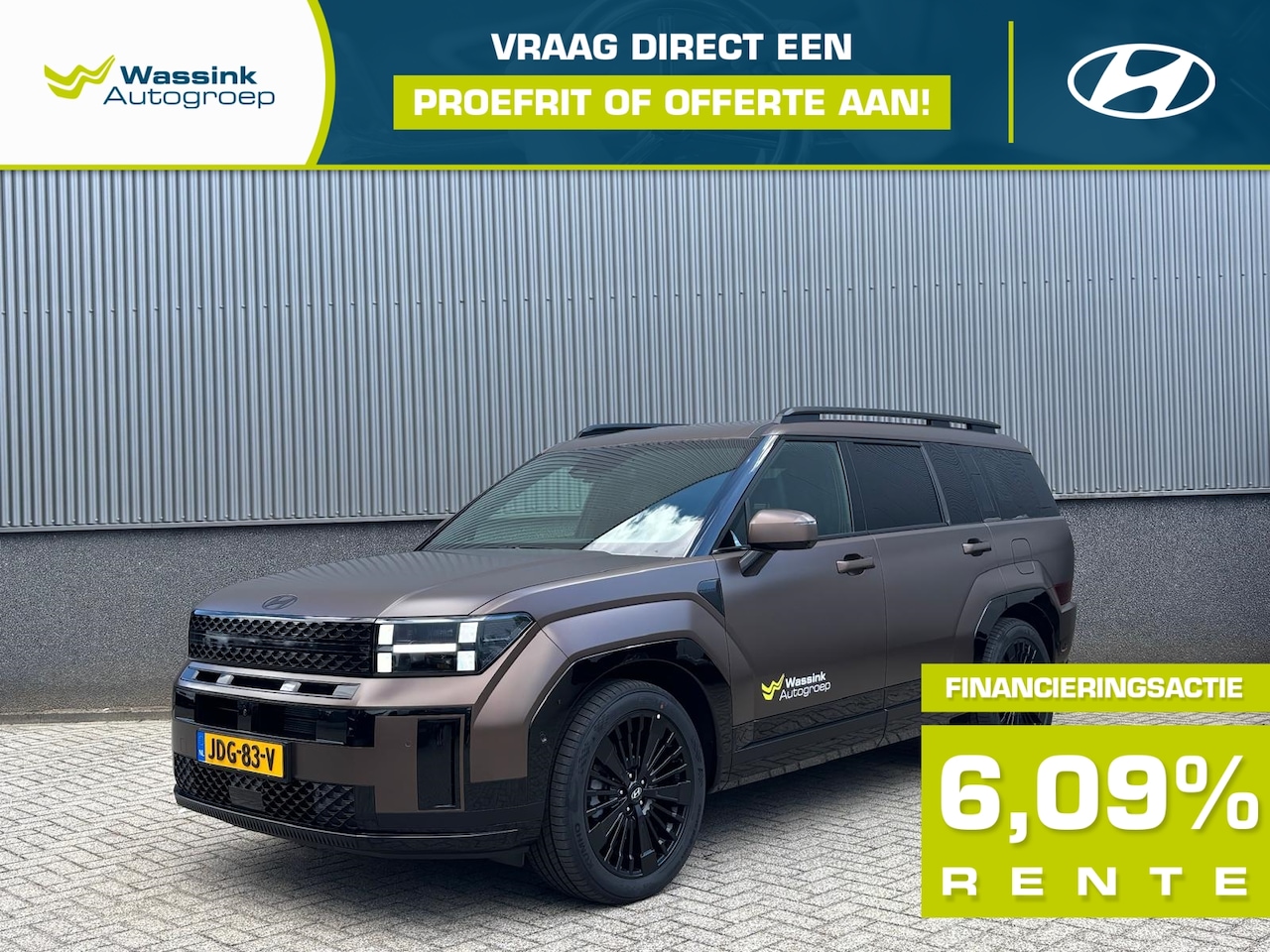 Hyundai Santa Fe - 1.6 T-GDi PHEV 252pk Aut 4WD Black Line | 7 Zitplaatsen | Adaptive Cruise Control | 360° C - AutoWereld.nl
