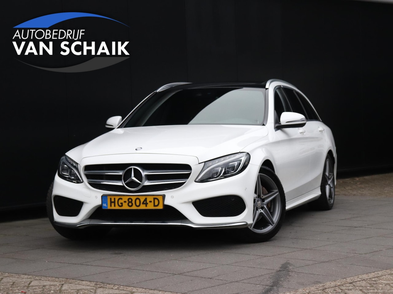 Mercedes-Benz C-klasse Estate - 200 AMG-LINE | LEDER | PANO-DAK | BURMESTER | TREKHAAK | PDC | NAVI | STOELVERW. | - AutoWereld.nl