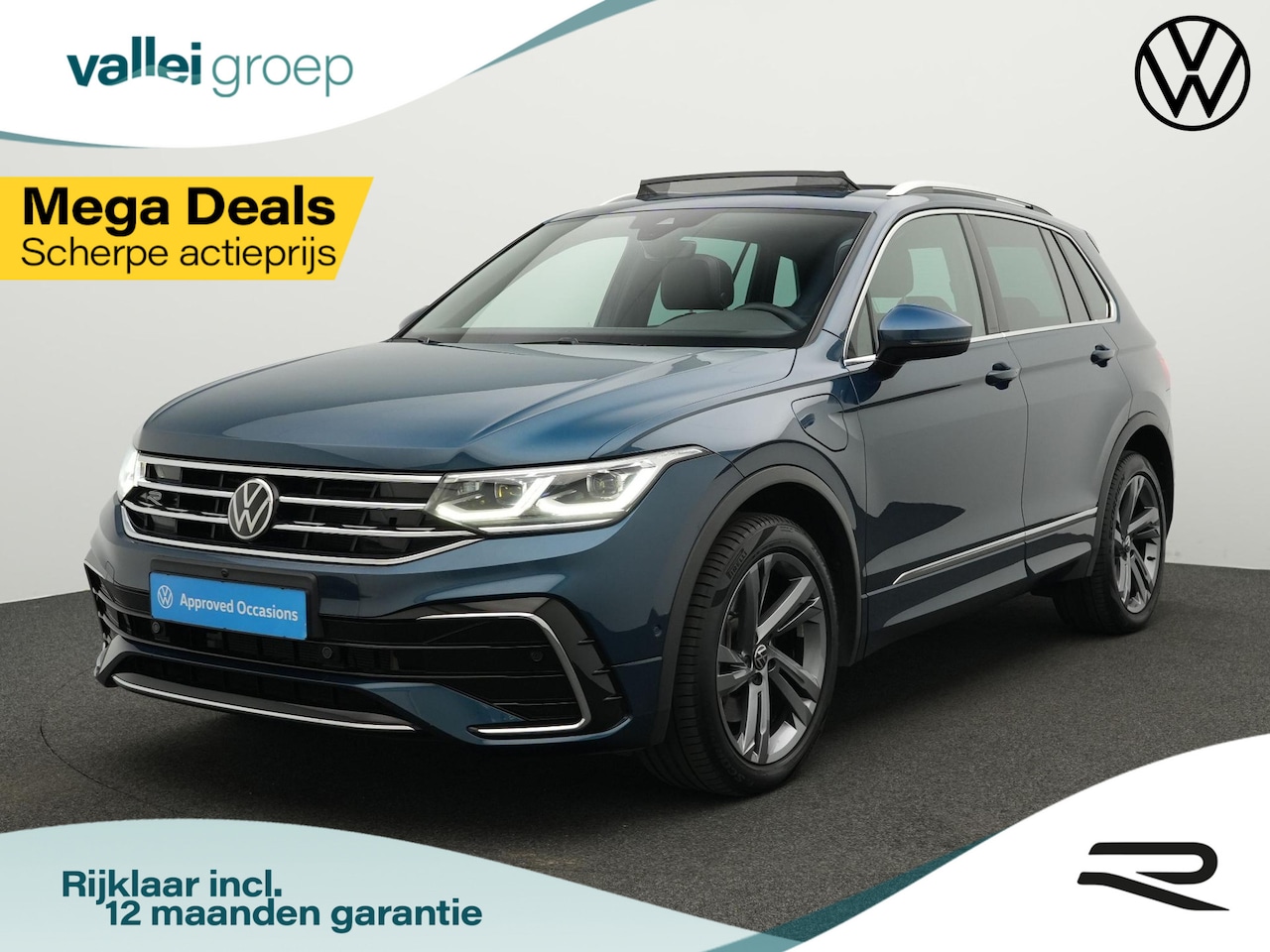 Volkswagen Tiguan - 1.4 TSI 245 pk DSG eHybrid R-Line Business+ | Panoramadak | Trekhaak | Leder | Geheugensto - AutoWereld.nl