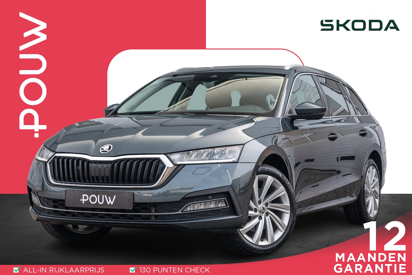 Skoda Octavia Combi - 1.4 TSI iV 204pk PHEV Business Edition | SoH 91% | Trekhaak | Achteruitrijcamera | Stoelve - AutoWereld.nl