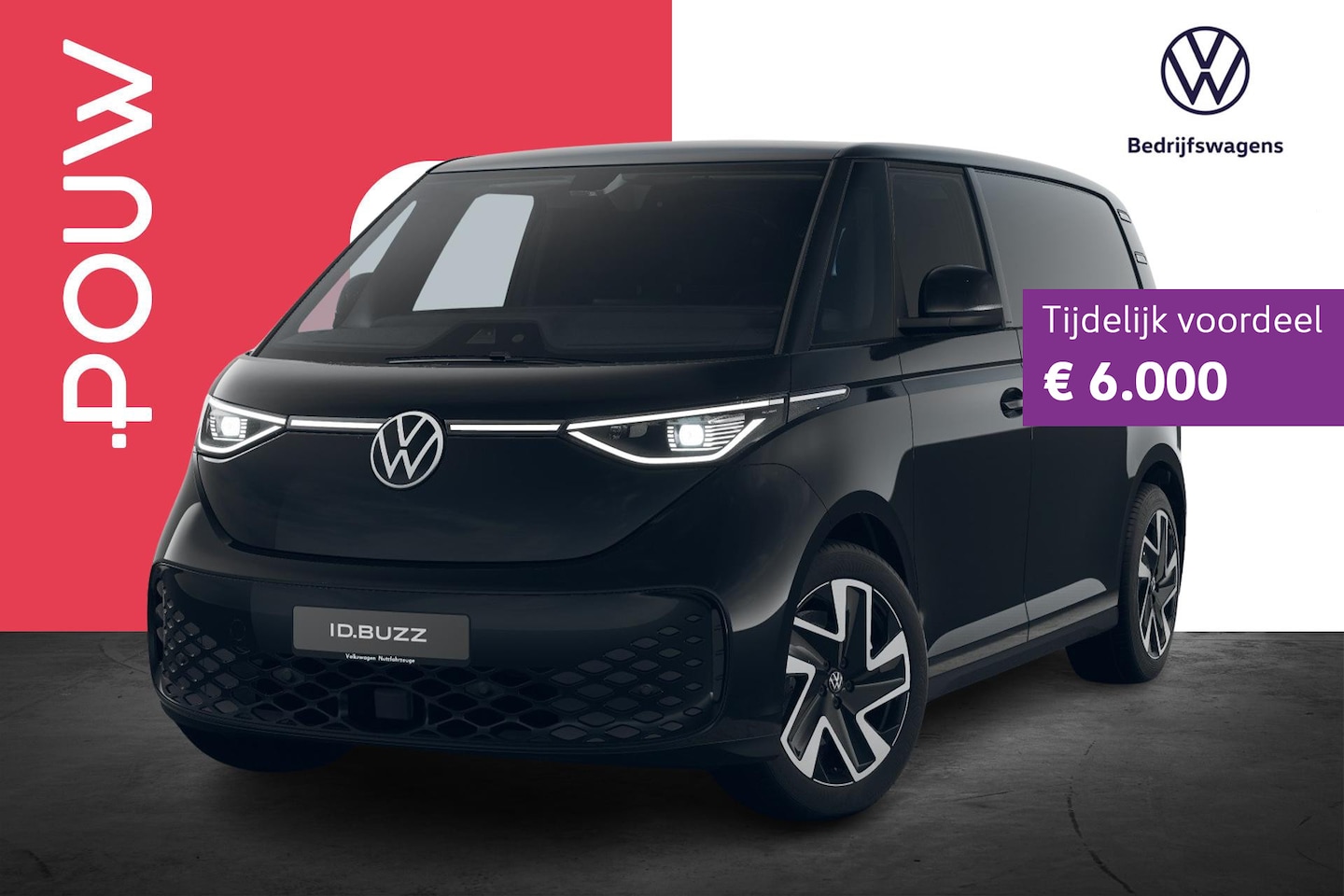 Volkswagen ID. Buzz Cargo - 286pk Bulli Edition 79 kWh | 20" Velgen | Stuurverwarming - AutoWereld.nl