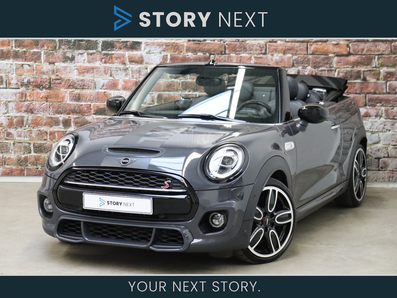 MINI Cabrio - 2.0 Cooper S Hammersmith Automaat / Navigatie / Head-Up Display / Stoelverwarming / Leder - AutoWereld.nl