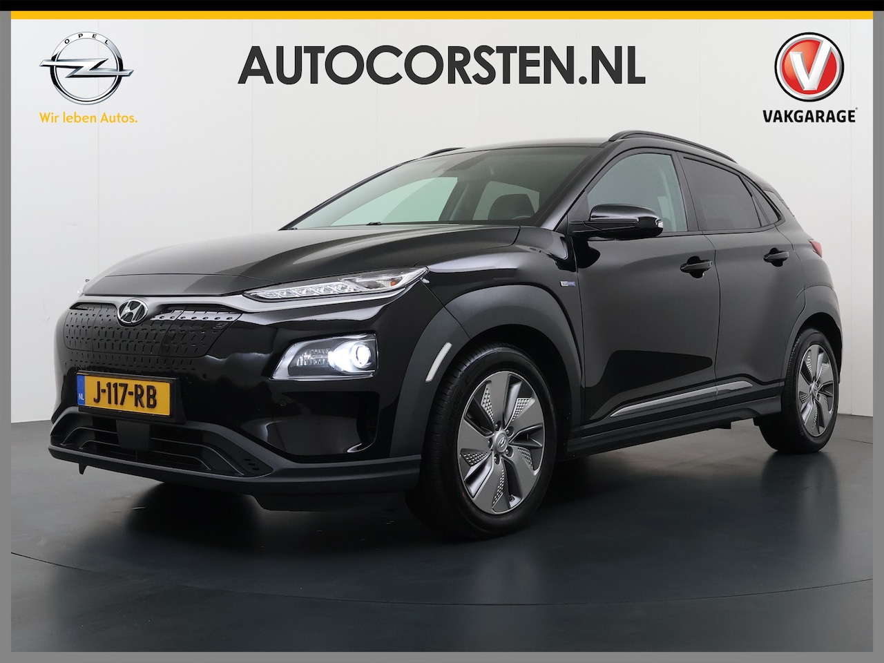 Hyundai Kona Electric - EV 64kWh 204pk SOH 100% Premium Leer Warmtepomp Head-Up Display Apple Carplay Android Navi - AutoWereld.nl