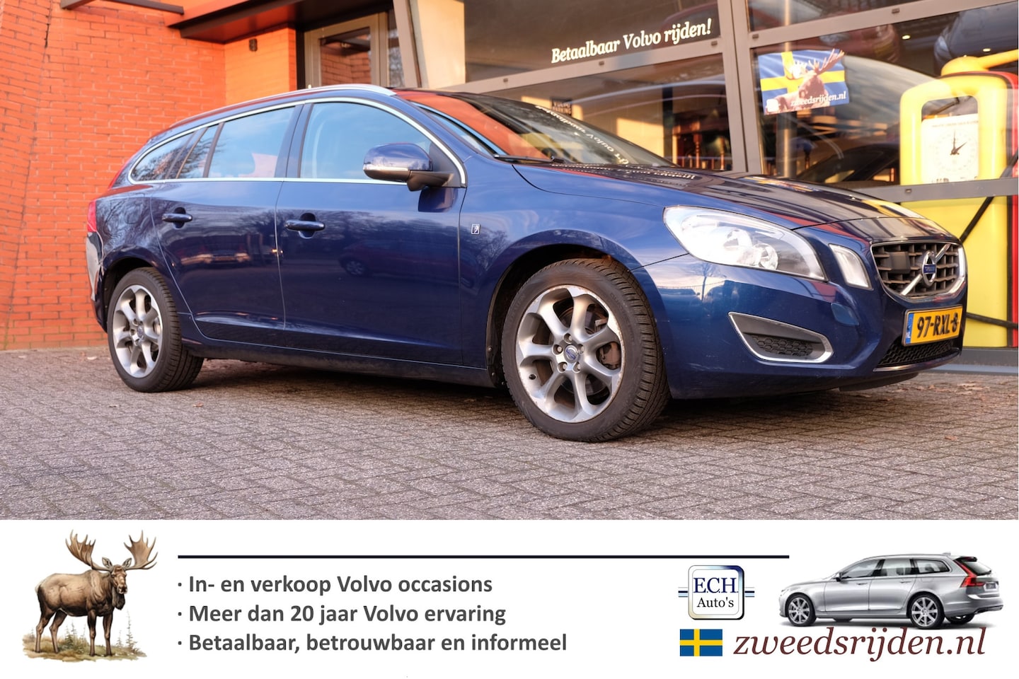 Volvo V60 - 1.6 T4 Ocean Race 1.6 T4 180 pk Ocean Race, Leer, Adaptieve CC, 17 inch, Navi - AutoWereld.nl