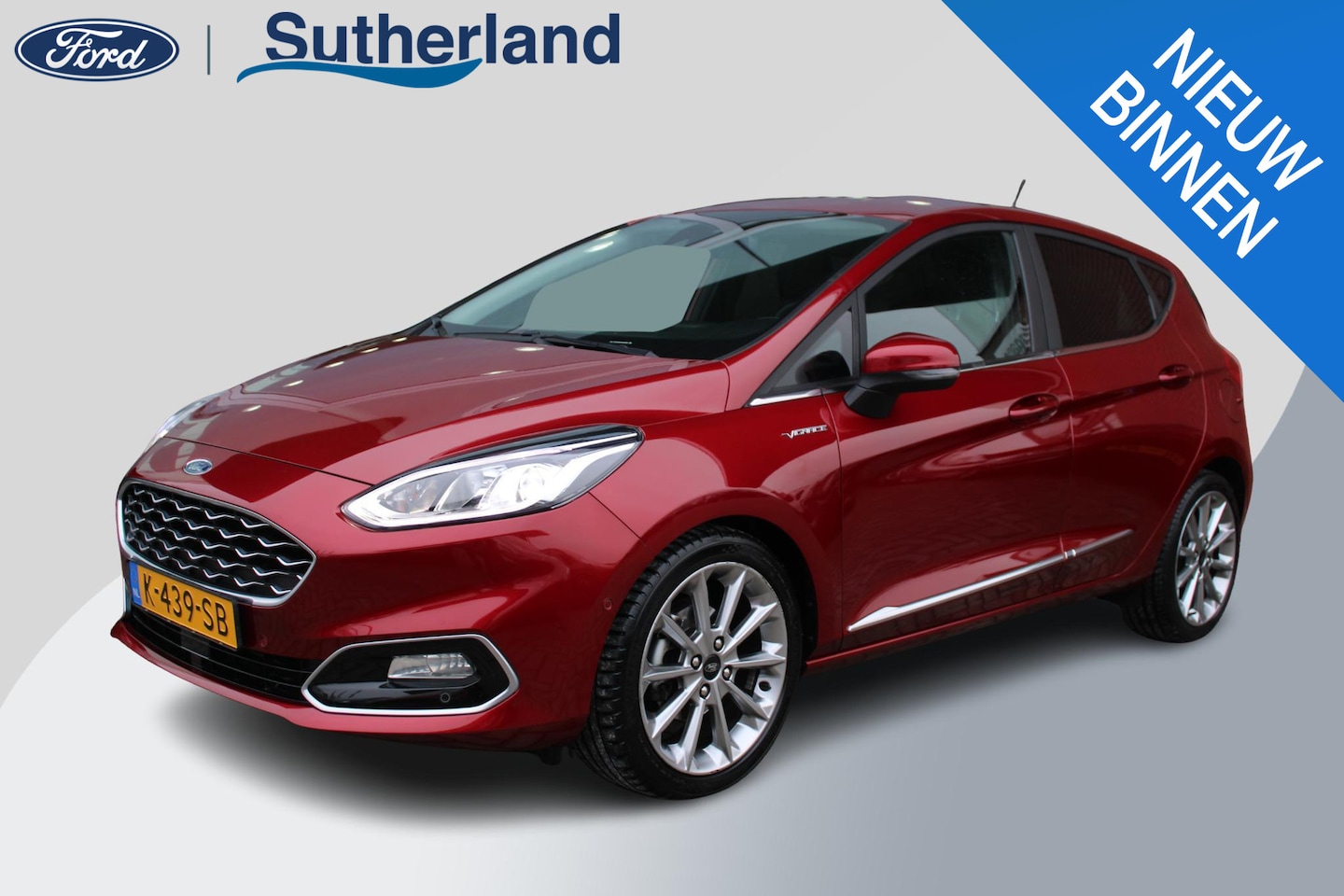 Ford Fiesta - 1.0 EcoBoost 125 PK Hybrid Vignale | Trekhaak | Camera | Lederen bekleding | Adaptieve Cru - AutoWereld.nl