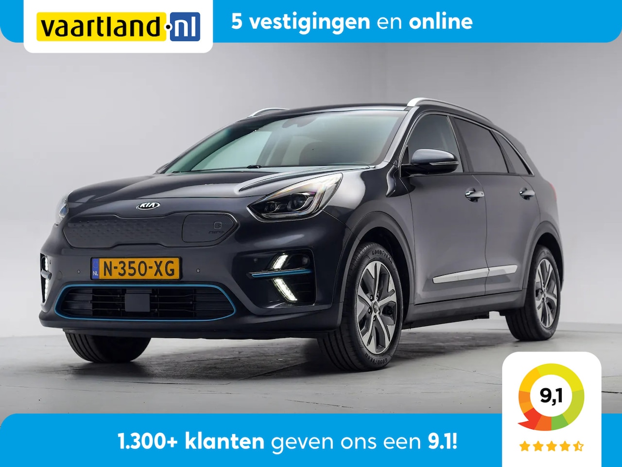 Kia e-Niro - ExecutiveLine 64 kWh 3-fase [ Leder Adapt.cruise LED ] - AutoWereld.nl
