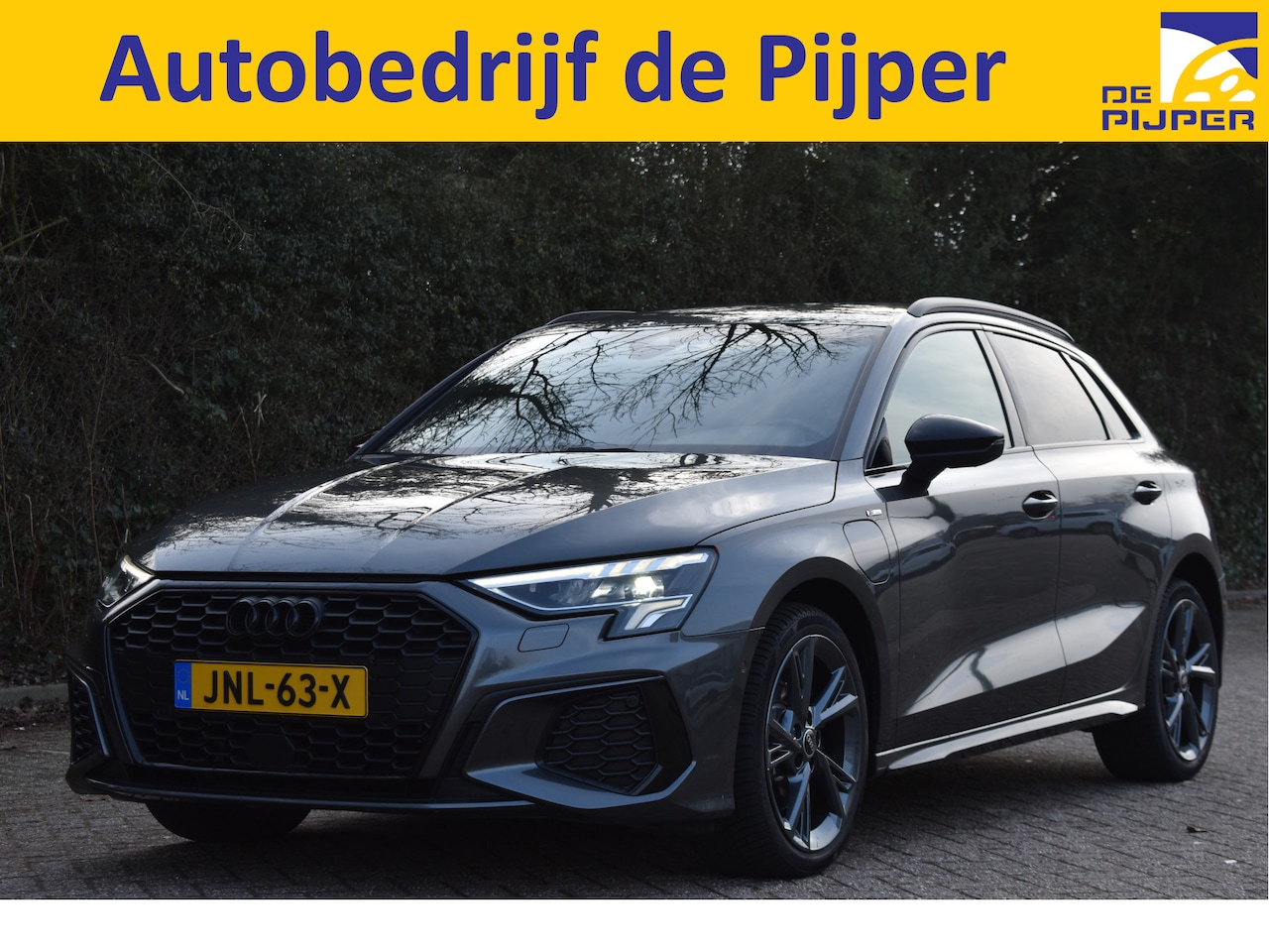 Audi A3 Sportback - 40 TFSI e Advanced edition 204 pk 3x S-Line Daytone grijs | Elekt.stoelen | Lederen S-Line - AutoWereld.nl