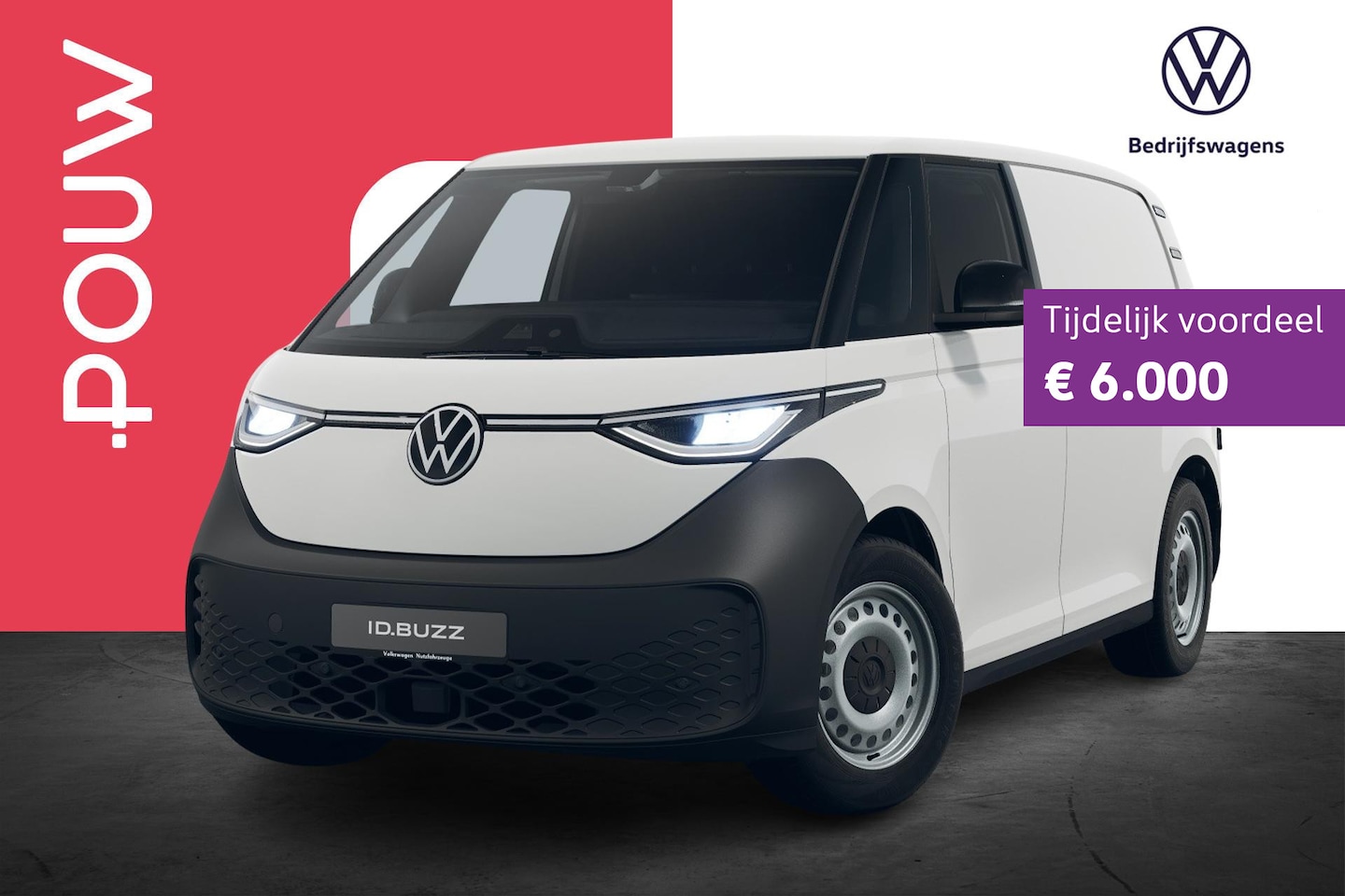Volkswagen ID. Buzz Cargo - 286pk Economy Business 79 kWh | Assistentie Pakket | Trekhaak Wegklapbaar - AutoWereld.nl