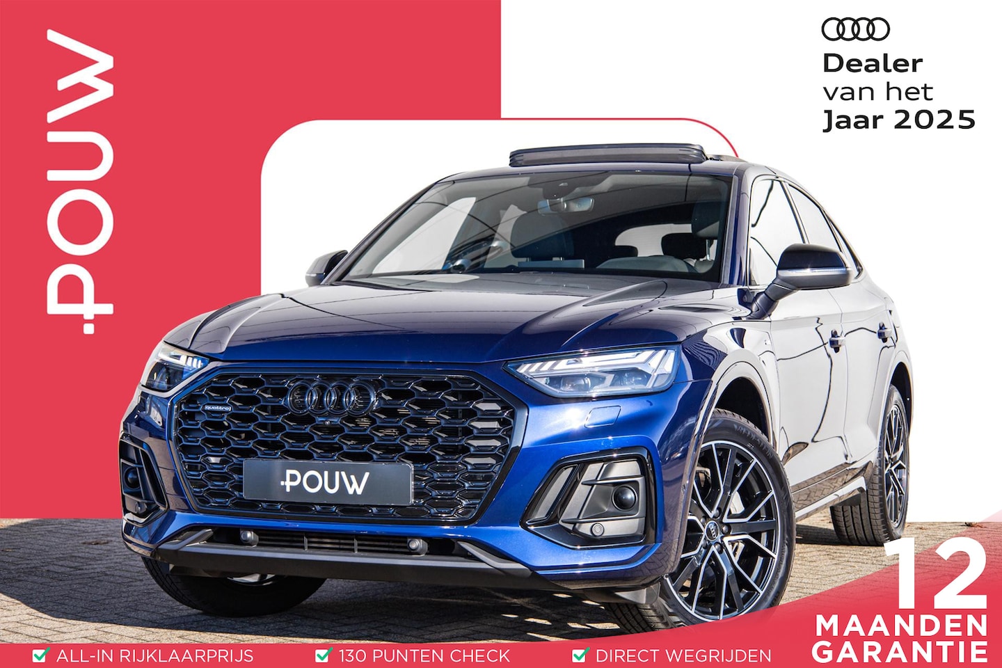 Audi Q5 Sportback - 55 TFSIe 367pk PHEV S Edition | SoH 93% | Trekhaak | Panoramadak | Optiekpakket Zwart - AutoWereld.nl