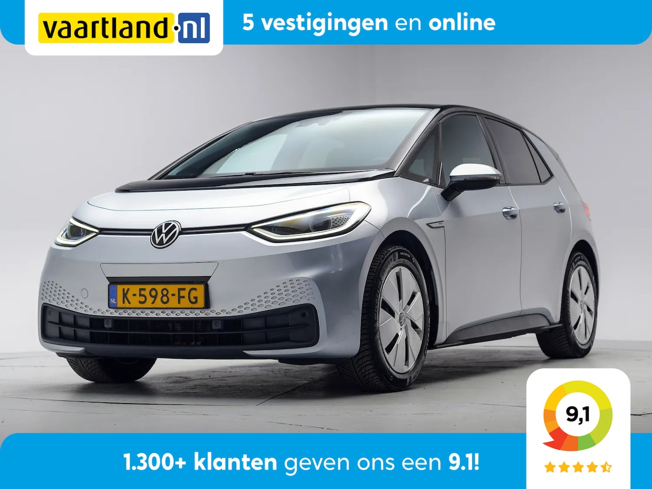 Volkswagen ID.3 - Business 58 kWh [ LED Adapt.cruise Alcantara bekleding PDC ] - AutoWereld.nl