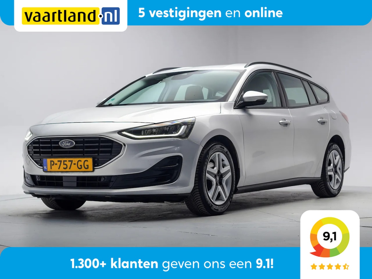Ford Focus Wagon - 1.0 EcoBoost Hybrid 125pk Connected [ LED Navi Apple/Android ] - AutoWereld.nl