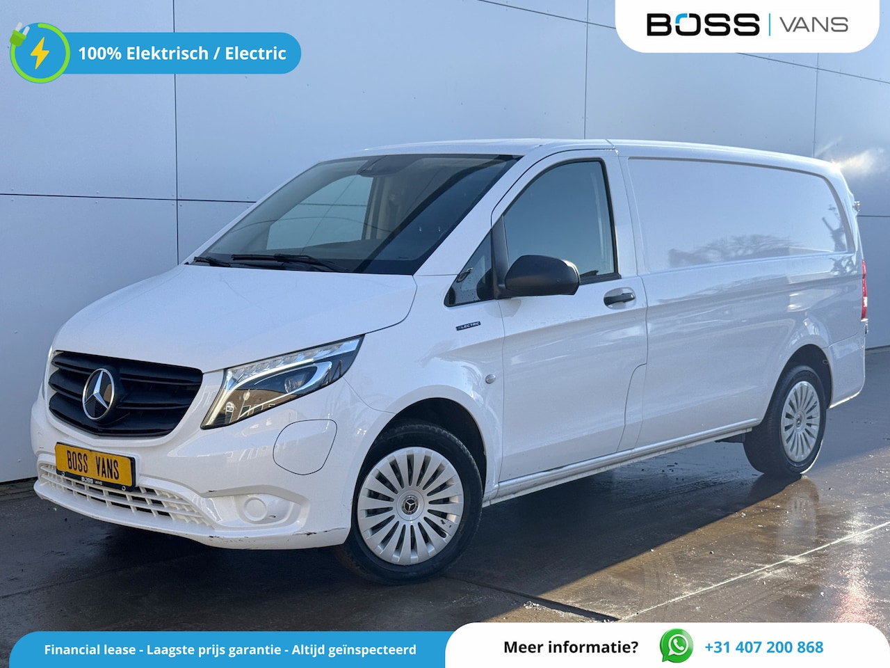 Mercedes-Benz eVito - 112 66kWh 280km WLTP 80kW Snelladen LED L2H1 Climate Control Cruise Control Carplay Camera - AutoWereld.nl