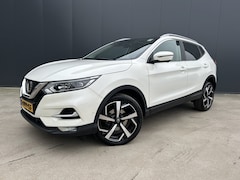 Nissan Qashqai - 1.3 DIG-T Tekna 1e EIGENAAR PANO DAK 360 CAMERA HALF LEER LED NAVI CRUISE ECC