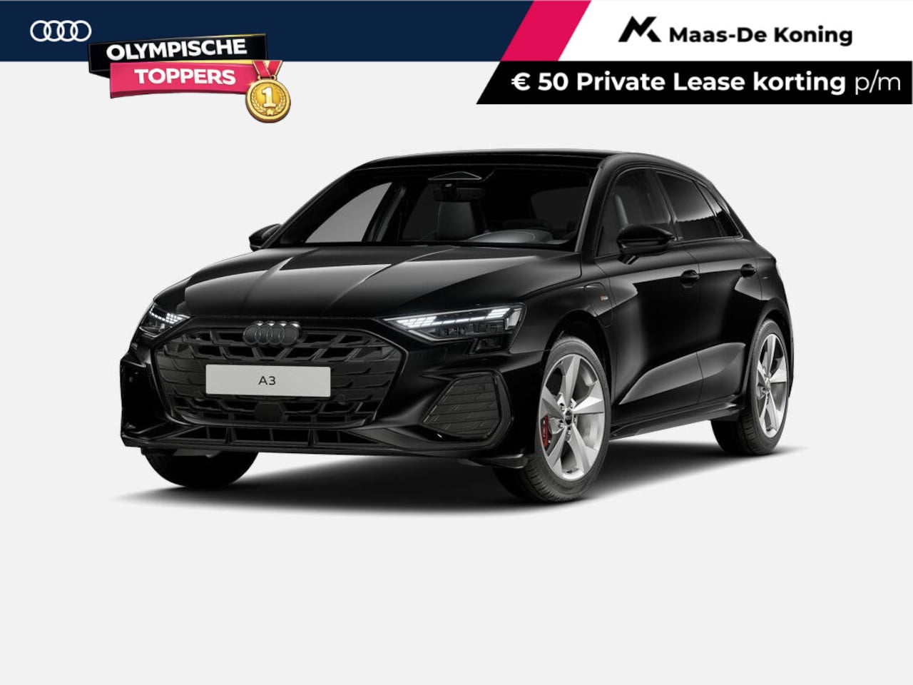 Audi A3 Sportback - 45 TFSI e S edition Competition 272 PK · Glazen panoramadak · Sonos premium 3D · Bekleding - AutoWereld.nl