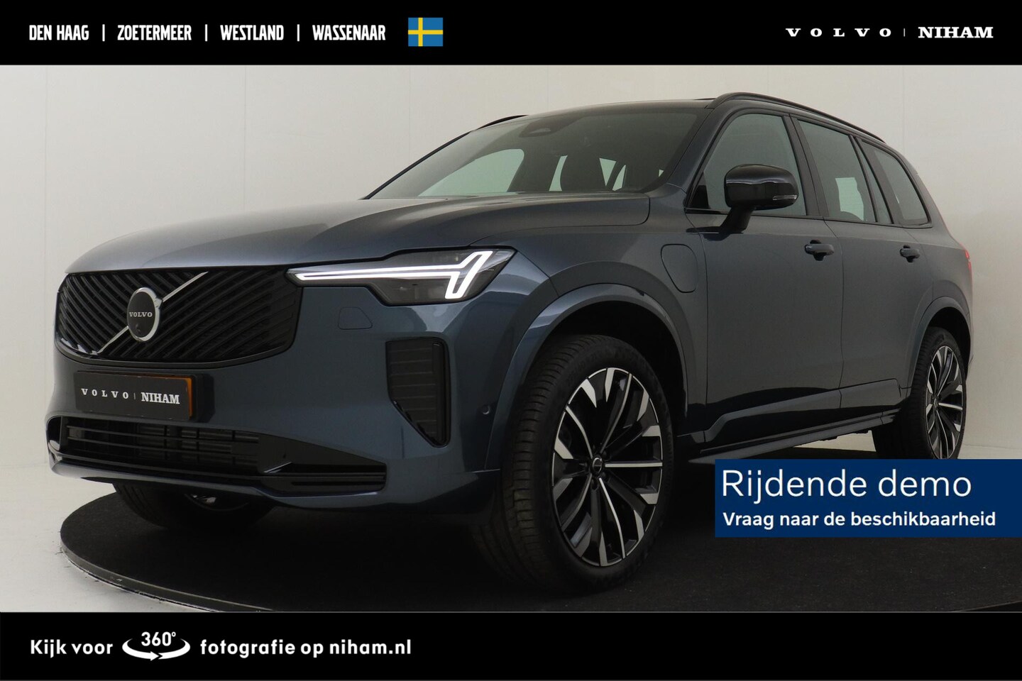 Volvo XC90 - II T8 PLUG-IN HYBRID AWD ULTRA DARK -PANO.DAK|HARMAN/KARDON|360°CAM|ADAP.LED|HEAD-UP DISP. - AutoWereld.nl