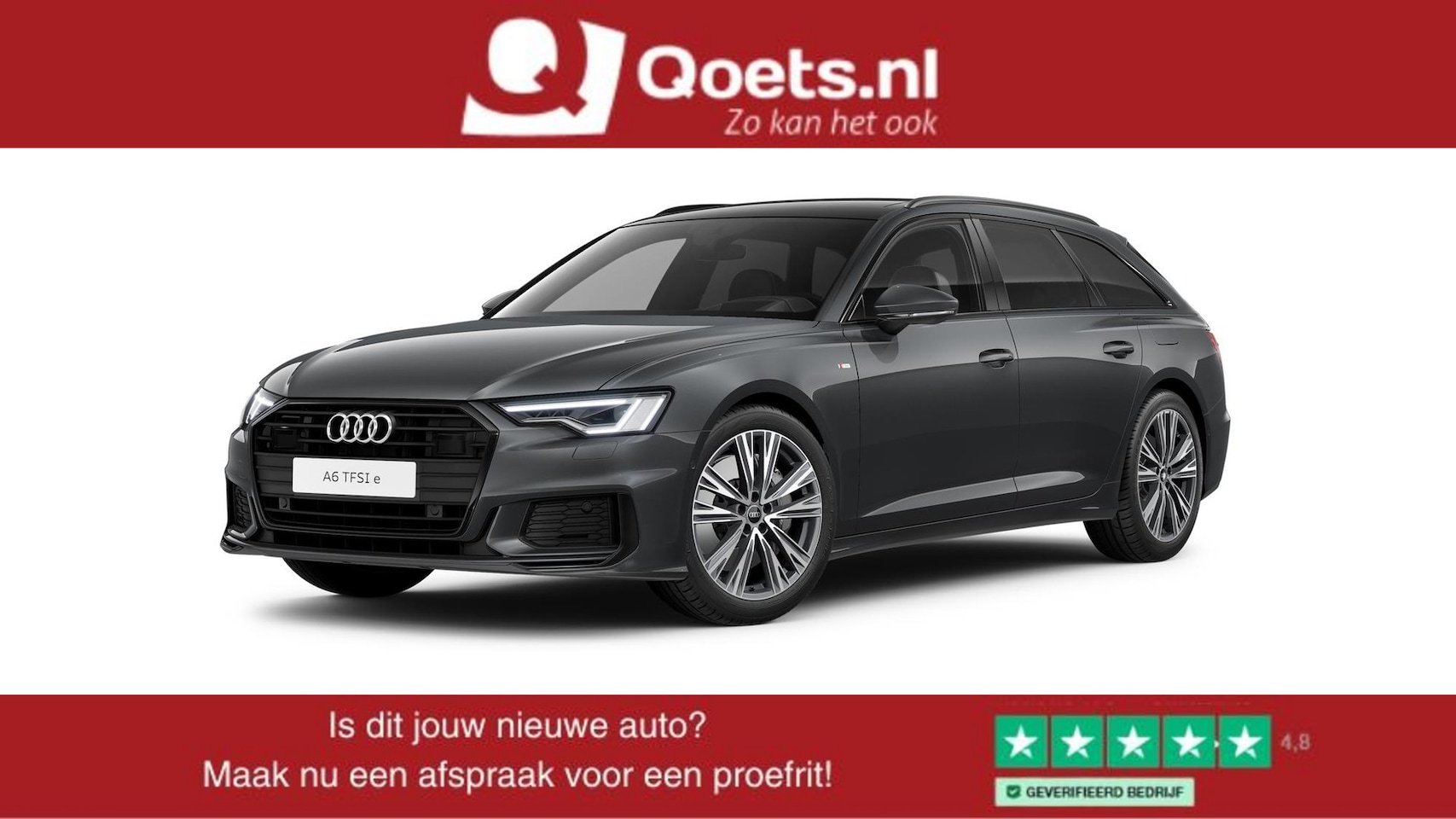 Audi A6 Avant - 50 TFSI e quattro S edition Panoramadak - Adaptive Cruise Control - Audi design selection - AutoWereld.nl