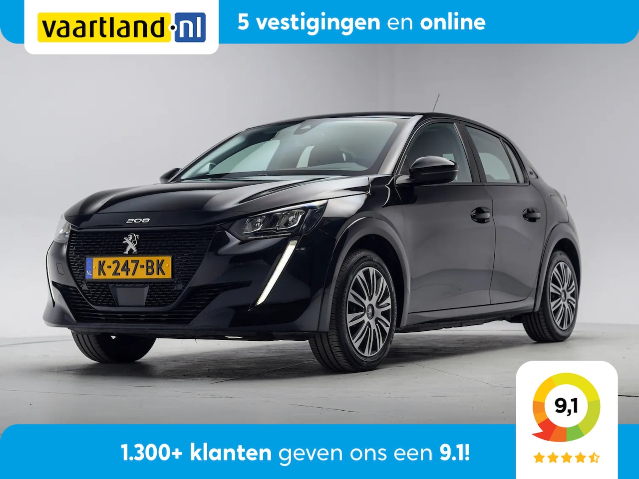 Peugeot e-208 - 50 kWh Active 3-Fase [ LED Navi Clima ] - AutoWereld.nl