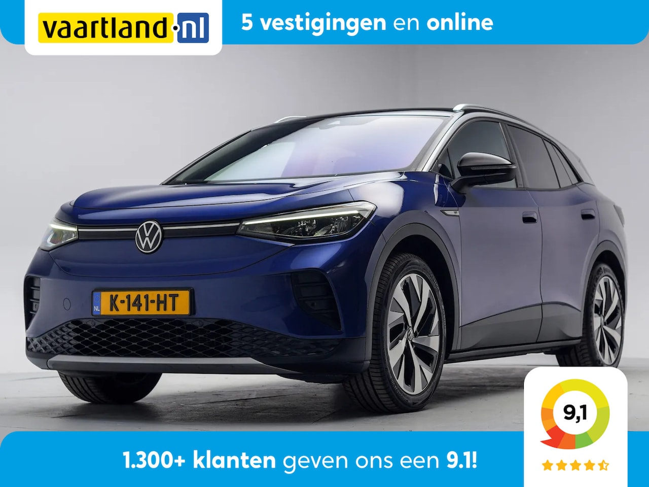 Volkswagen ID.4 - 77 kWh First Pro 3-Fase [ LED Navi Half-leder Camera ] - AutoWereld.nl