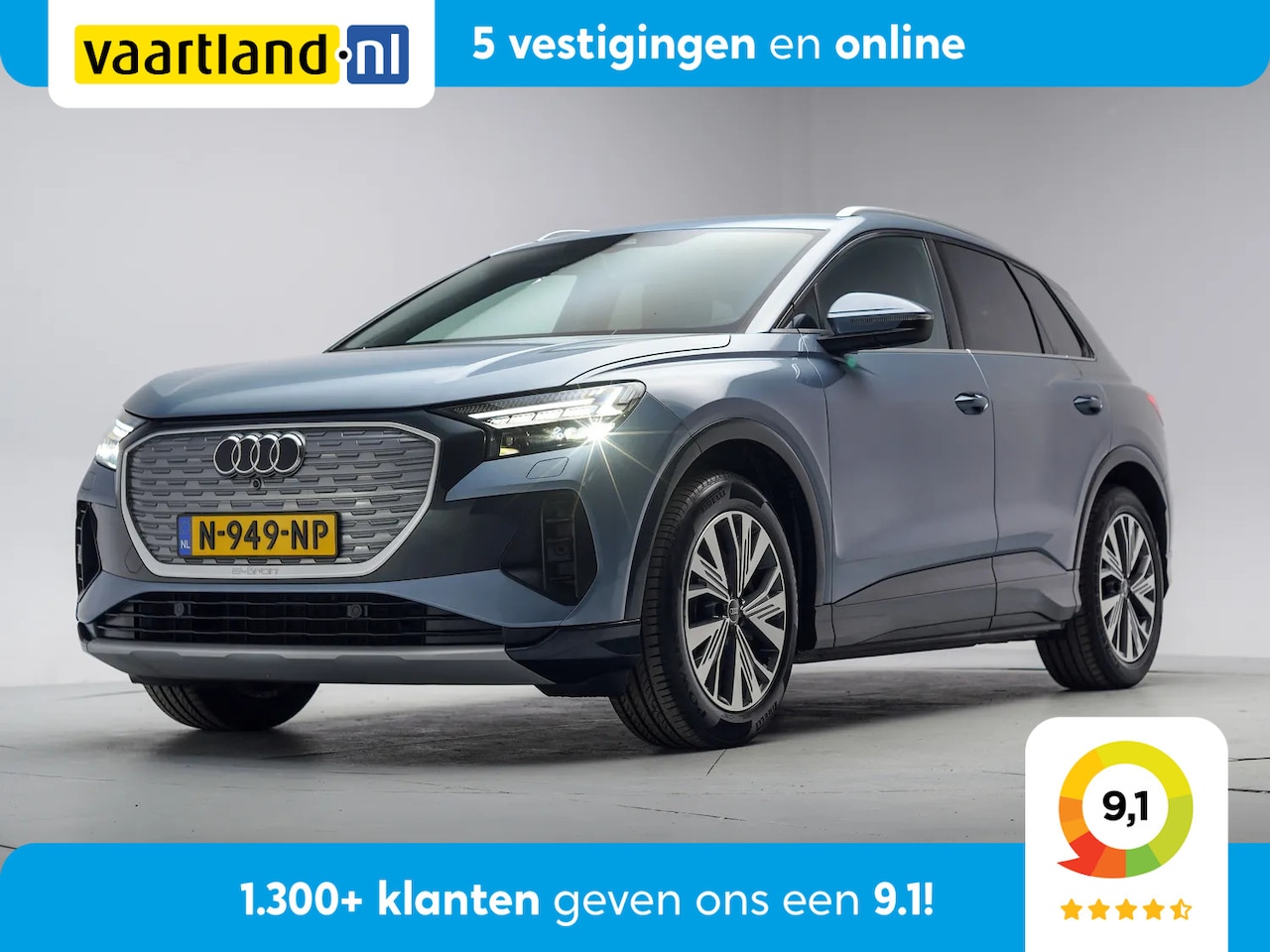 Audi Q4 e-tron - 40 Launch Ed. Advanced Plus Sport 3-Fase [ LED Navi Camera Sportstoelen Stoelverwarming ] - AutoWereld.nl