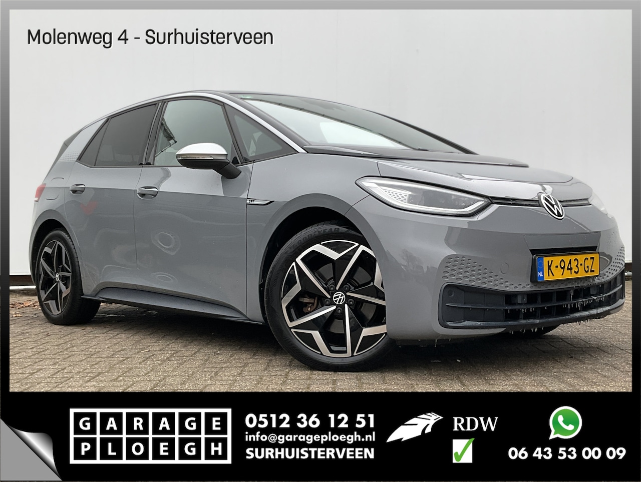 Volkswagen ID.3 - First Plus 58 kWh Carplay Adap.Cruise Camera Stoel/Stuurverw Keyless Led NL-Auto! - AutoWereld.nl