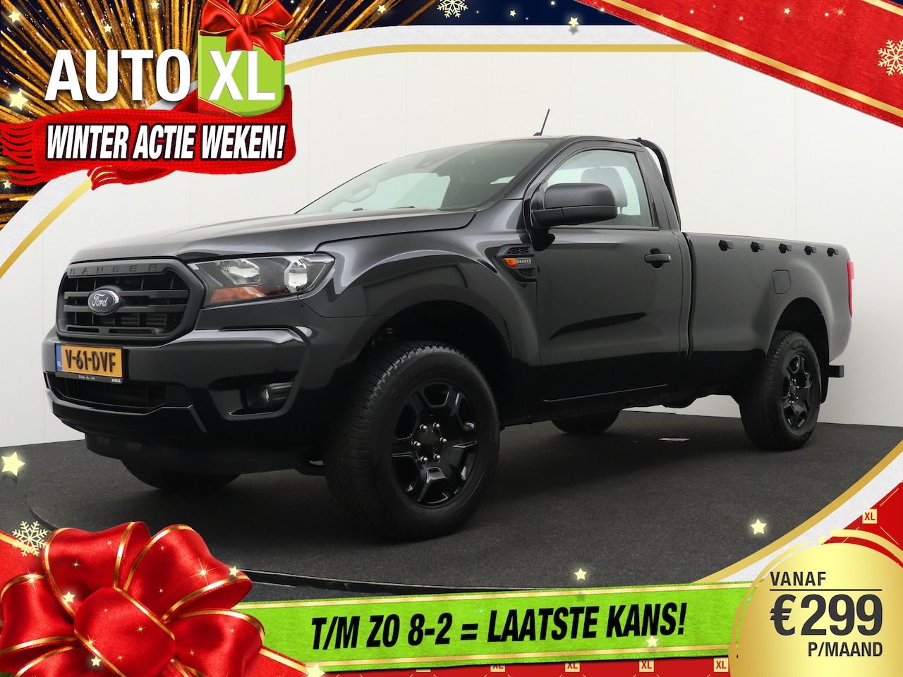 Ford Ranger - Black Ed. EURO6 Leder Camera Trekhaak 2500KG - AutoWereld.nl