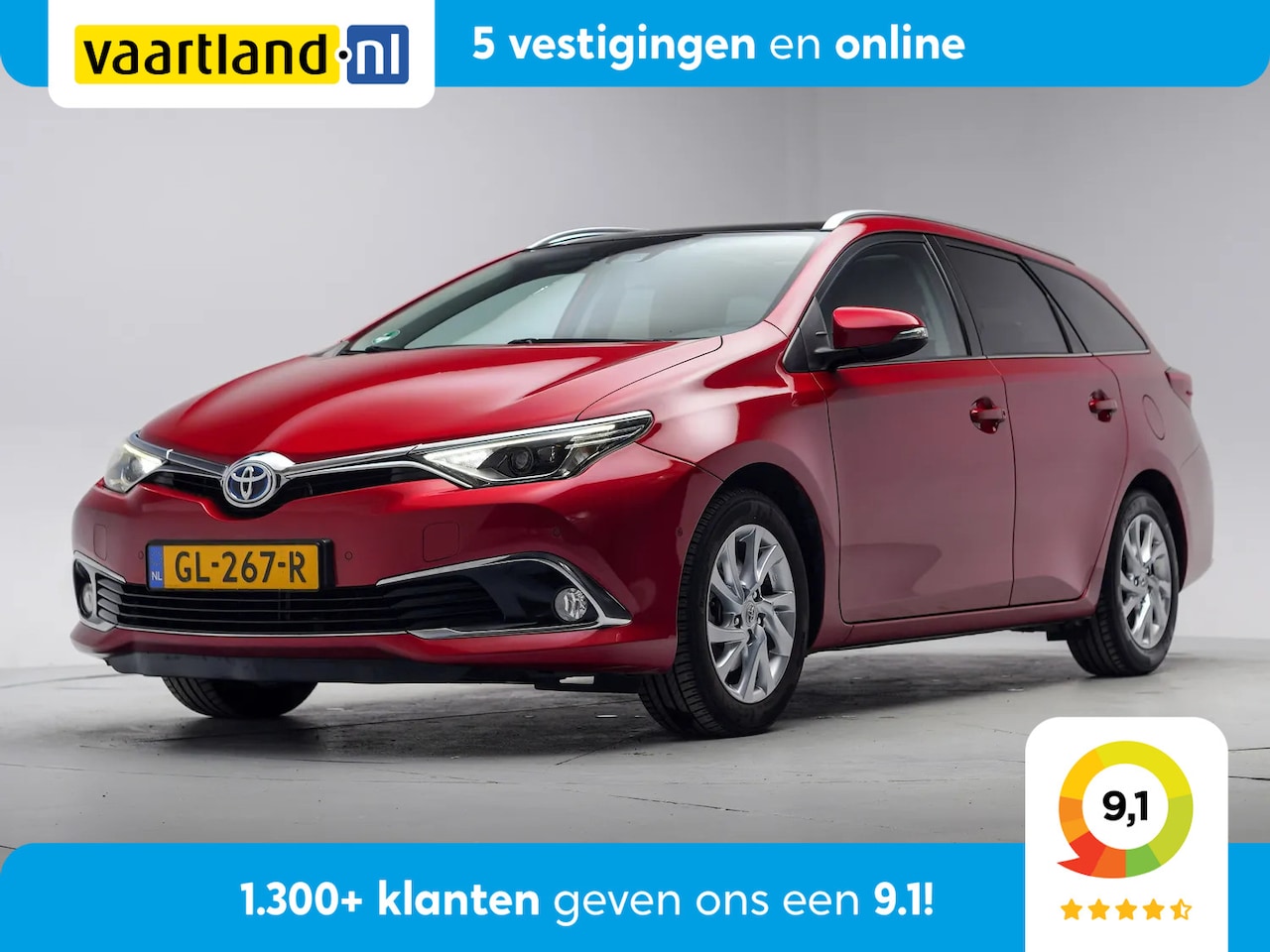 Toyota Auris - 1.8 Hybrid Lease Pro [ Pano Stoelverwarming Camera ] - AutoWereld.nl