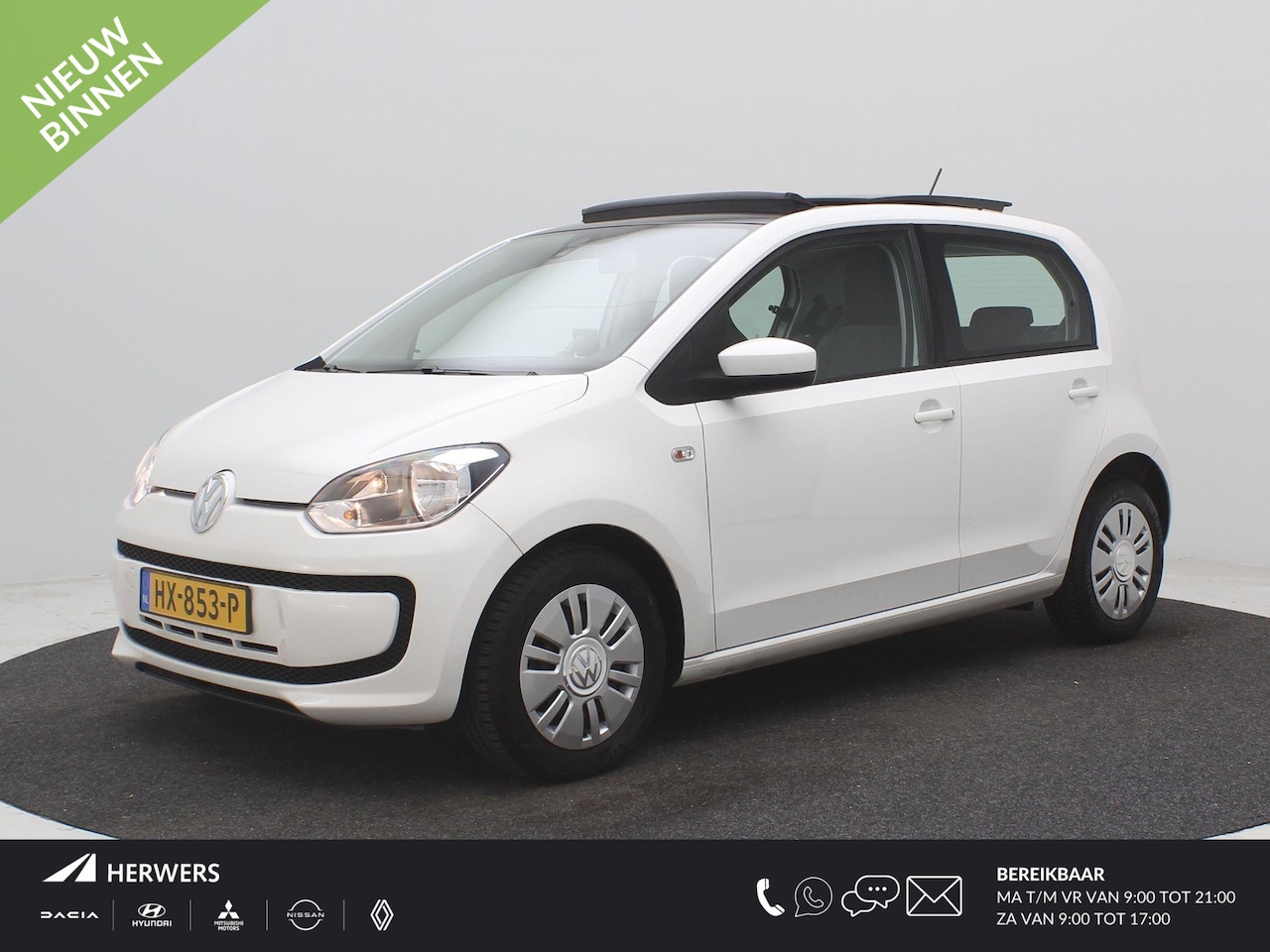 Volkswagen Up! - 1.0 move up! BlueMotion / Panoramadak / 5 deurs / Airco / Navigatie / Historie Bekend / Or - AutoWereld.nl