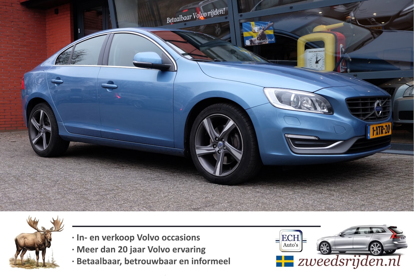 Volvo S60 - 2.0 T5 245 pk Aut. Summum, Cognac Leer, Xenon, Elektr. stoel - AutoWereld.nl