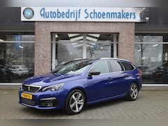 Peugeot 308 SW - 1.2 PureTech GT-line PANO STOELVERW/MASSAGE CARPLAY HALFLEER 2xPDC ZWARTE-HEMEL CRUISE STU