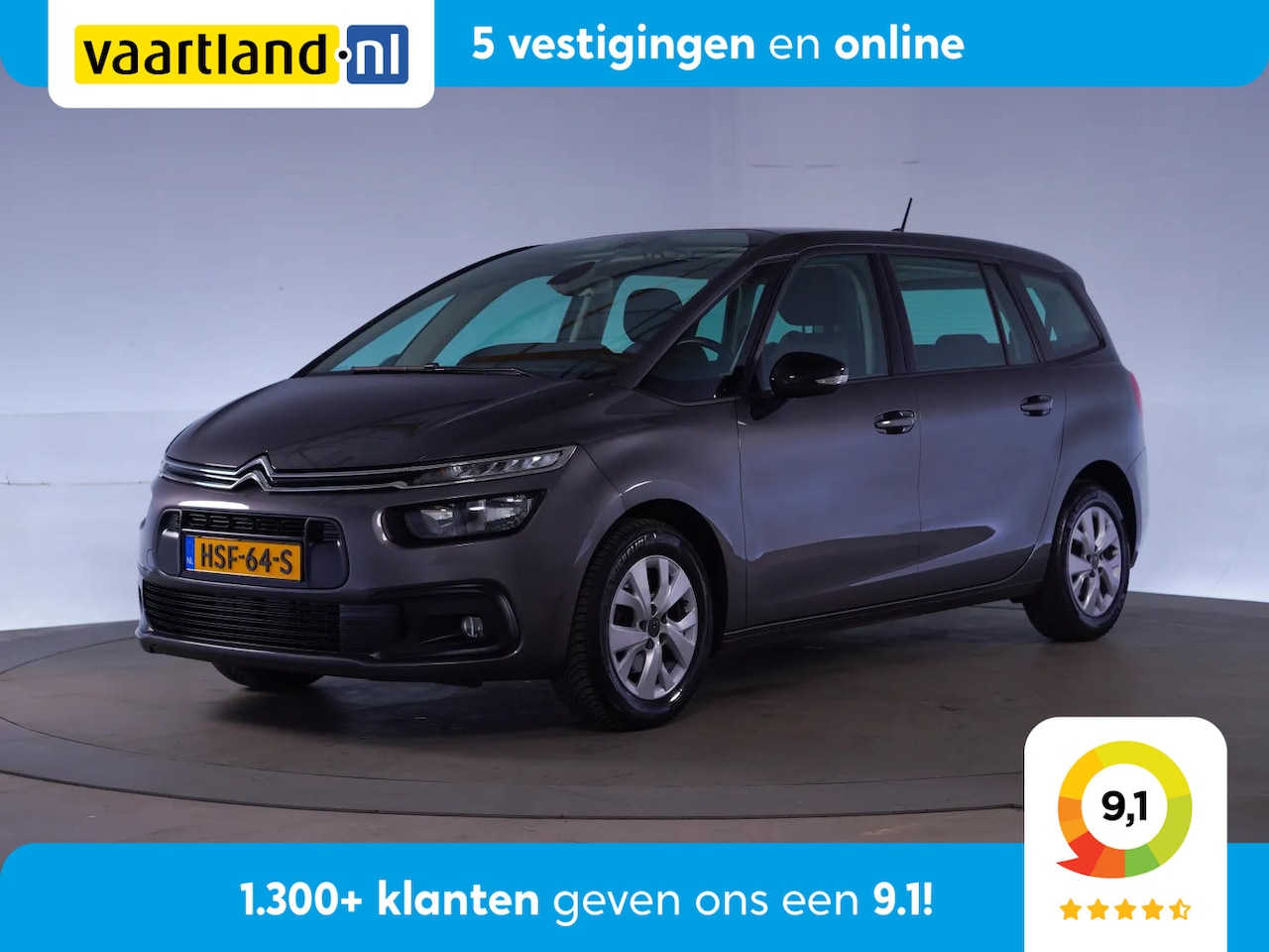 Citroën C4 SpaceTourer - 1.2 PureTech Business 7-Pers Aut. [ Navi Carplay Climate ] - AutoWereld.nl