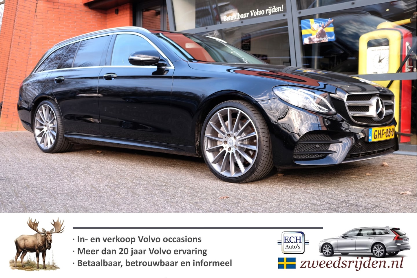 Mercedes-Benz E-klasse Estate - 200 Business Solution AMG 200 Business Solution AMG, Panodak, Apple CarPlay, 360 graden camera, Trekhaak - AutoWereld.nl