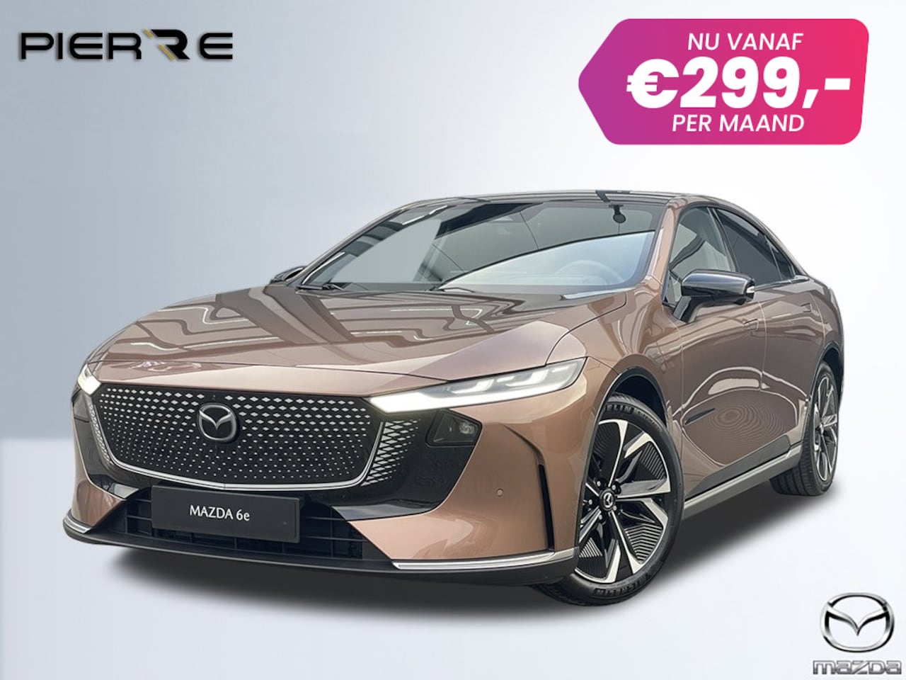 Mazda 6e - NU VOOR € 299,- PER MAAND! * TAKUMI 68.8 kWh NAVIGATIE | PANORAMA DAK | 19 INCH LMV | ROND - AutoWereld.nl