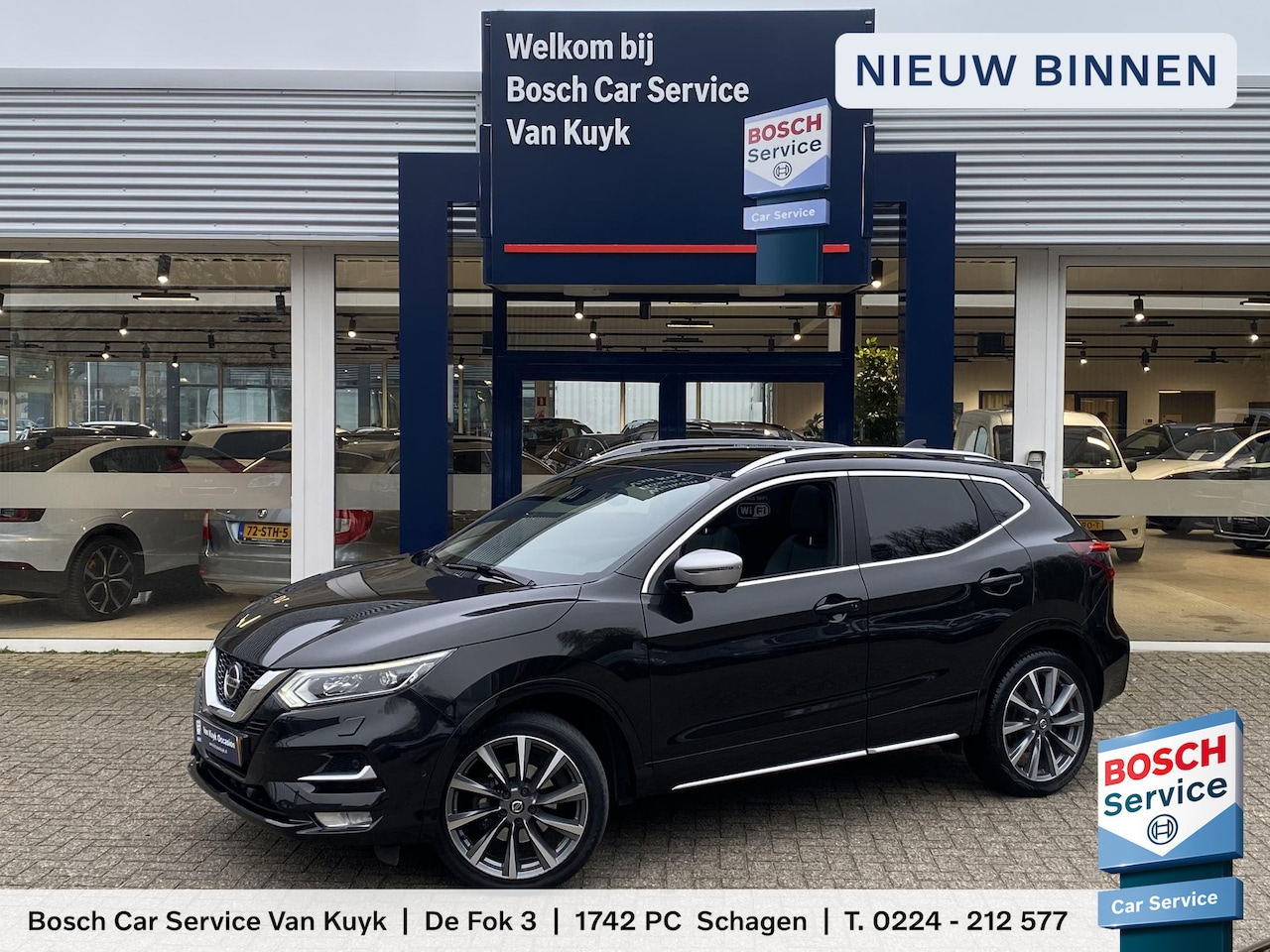 Nissan Qashqai - 1.3 DIG-T Tekna + / Automaat / Panodak / Vol-Leder / Elektr.-Stoelen met Geheugen / Bose-A - AutoWereld.nl