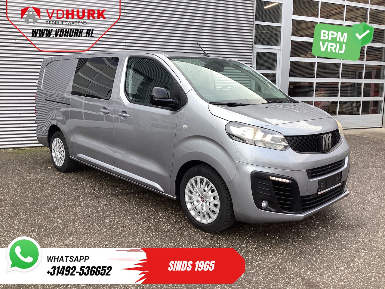 Fiat Scudo - 2.0 MJ 145 pk DC Dubbel Cabine 6 Pers./ Camera/ Cruise/ PDC/ DAB/ Airco - AutoWereld.nl