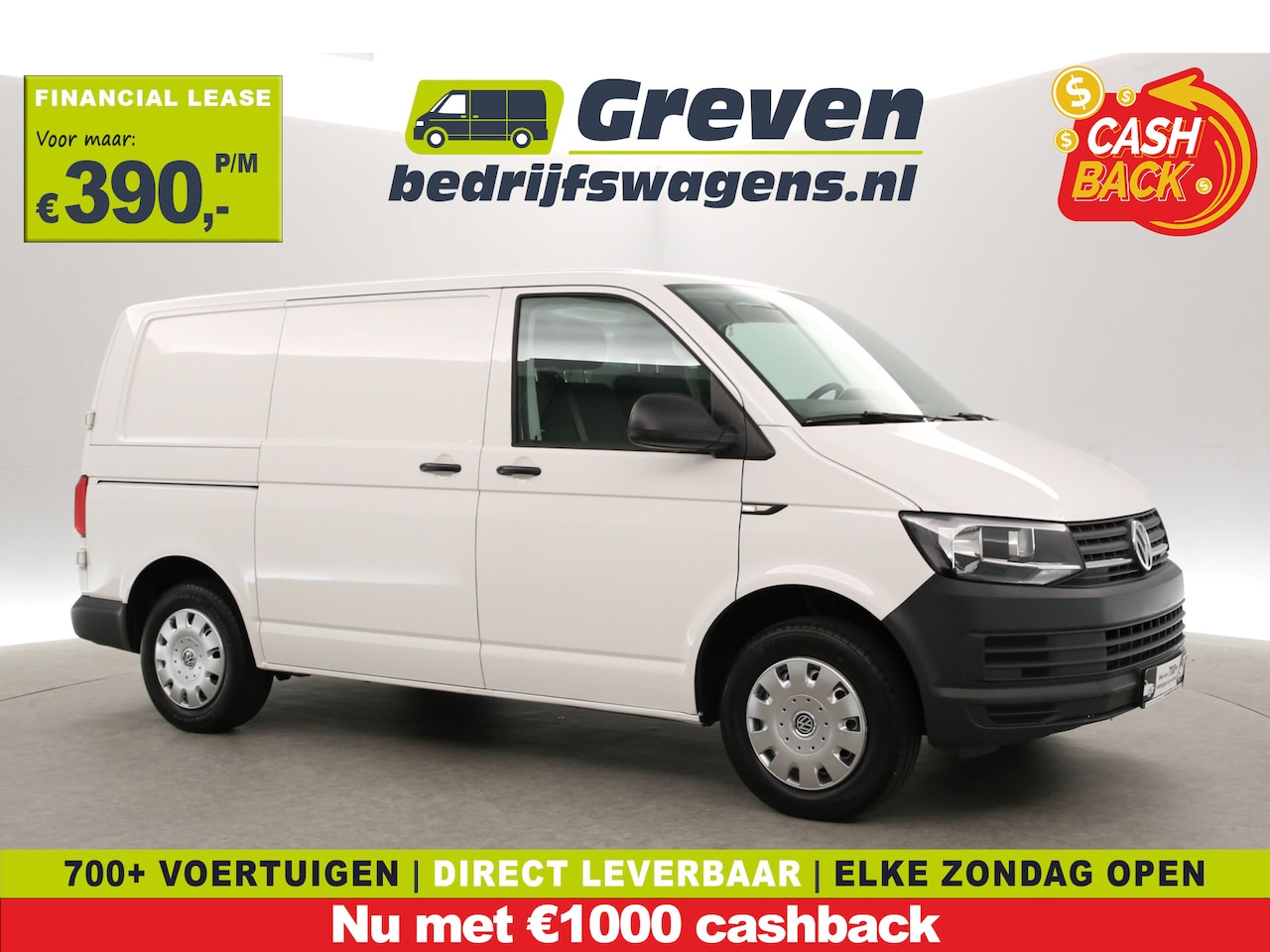 Volkswagen Transporter - 2.0 TDI 140PK L1H1 | Euro6 | Koelwagen 0° | Nachtkoeling | 3-Zits | Airco | Parkeersens. - AutoWereld.nl